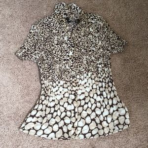 Small petite cheetah top